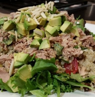 Quinoa Avocado Fava Bean Tuna Salad with Honey Lime Dressing Recipe - South Denver Cardiology
