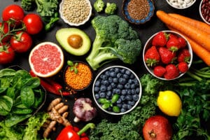 eat lots of fruits and vegetables to lower your cholesterol